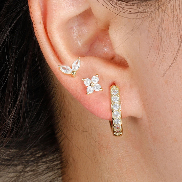 3PCS Gold Earrings Set
