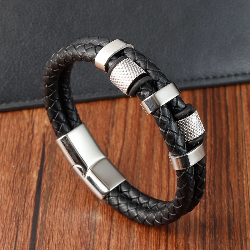 Men's Leather Rope Bracelet