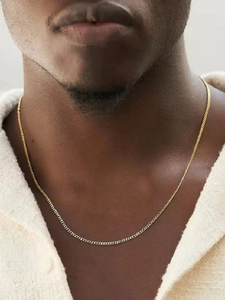 Men's 3mm Cuban Chain Necklace