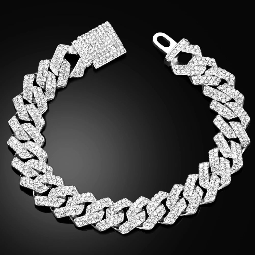14MM Iced Cuban Link Bracelet
