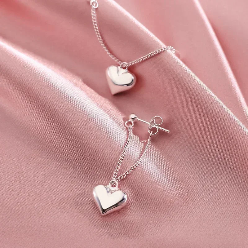 925 Heart Earrings