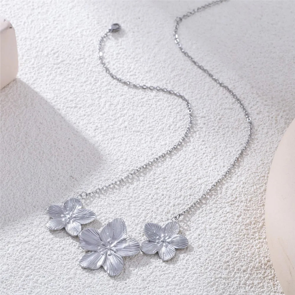 Flower Gold Jewelry Set for Women