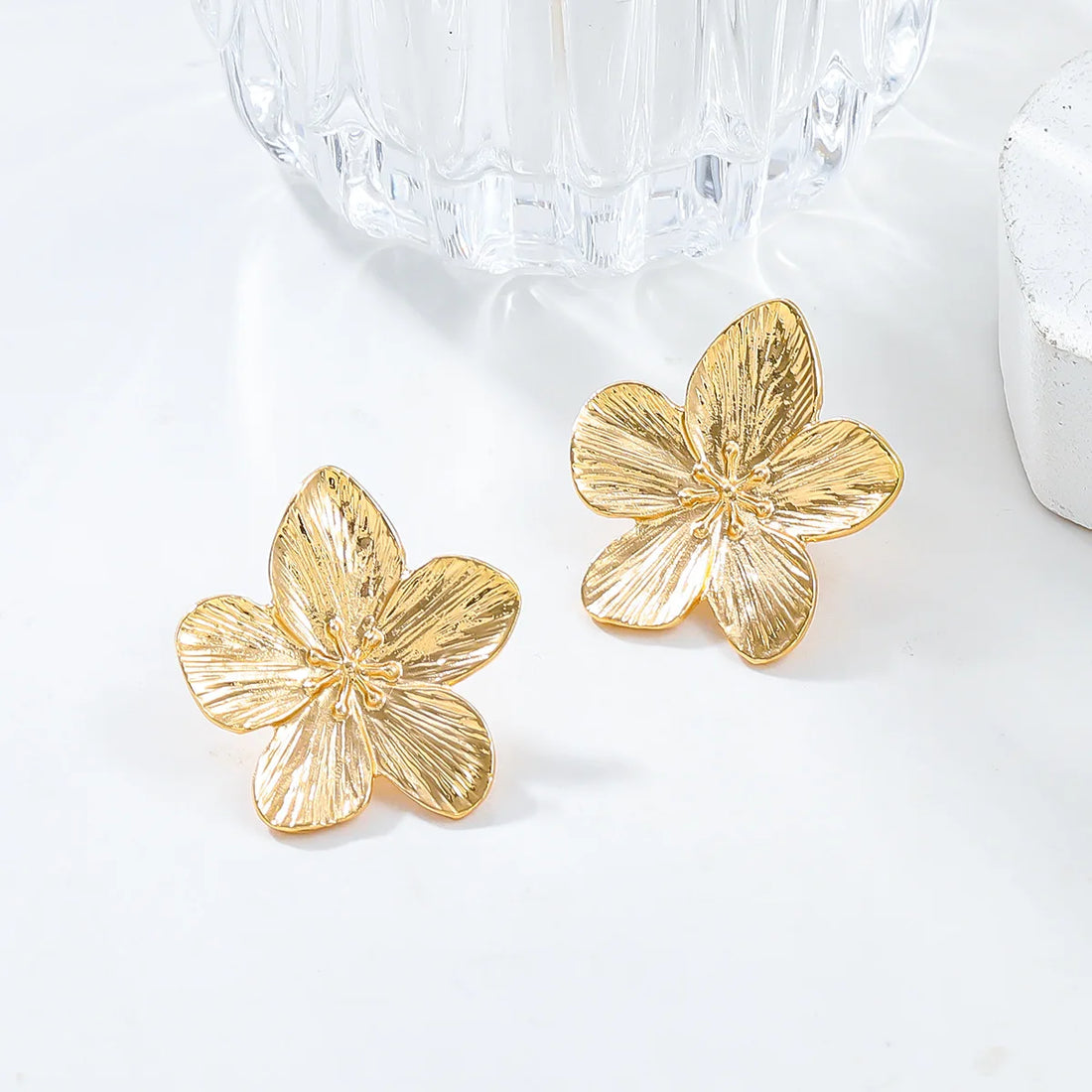 2PC Flower Stud Earrings