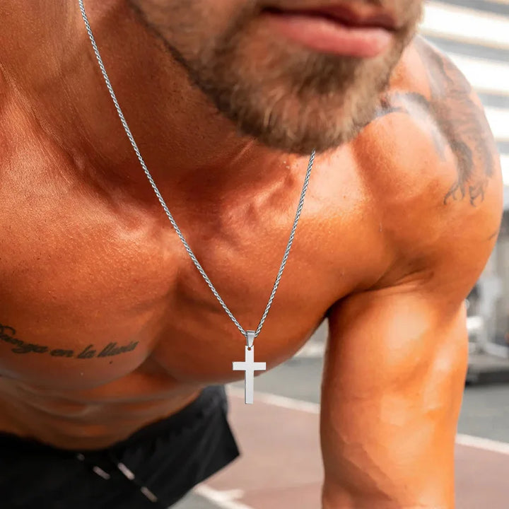 Men's Waterproof Cross Necklace