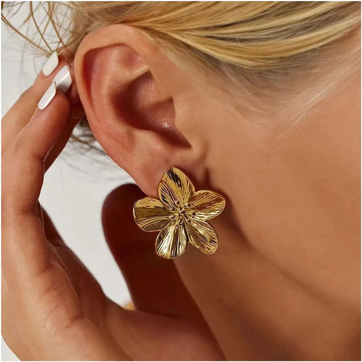 2PC Flower Stud Earrings