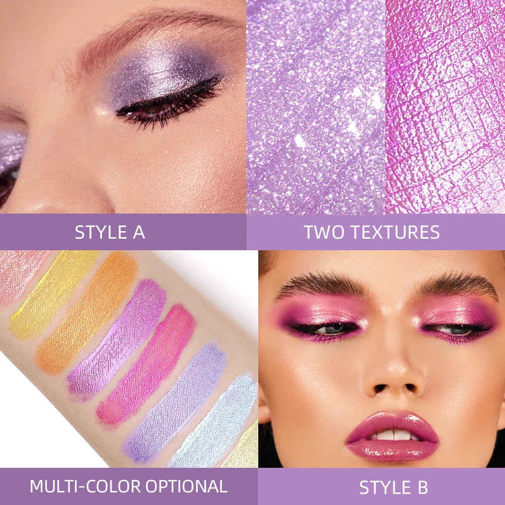 QIBEST Glitter Eyeshadow Set (12 Colors)