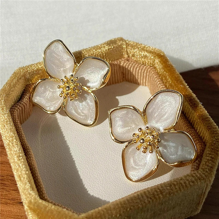 Hibiscus Flower Stud Earrings 2023