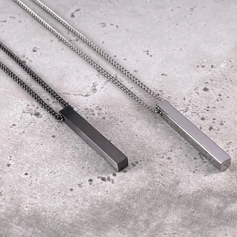 Men's 3D Bar Necklace